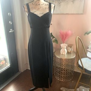 Vintage Liz Claiborne Cocktail gown with front slit 6p